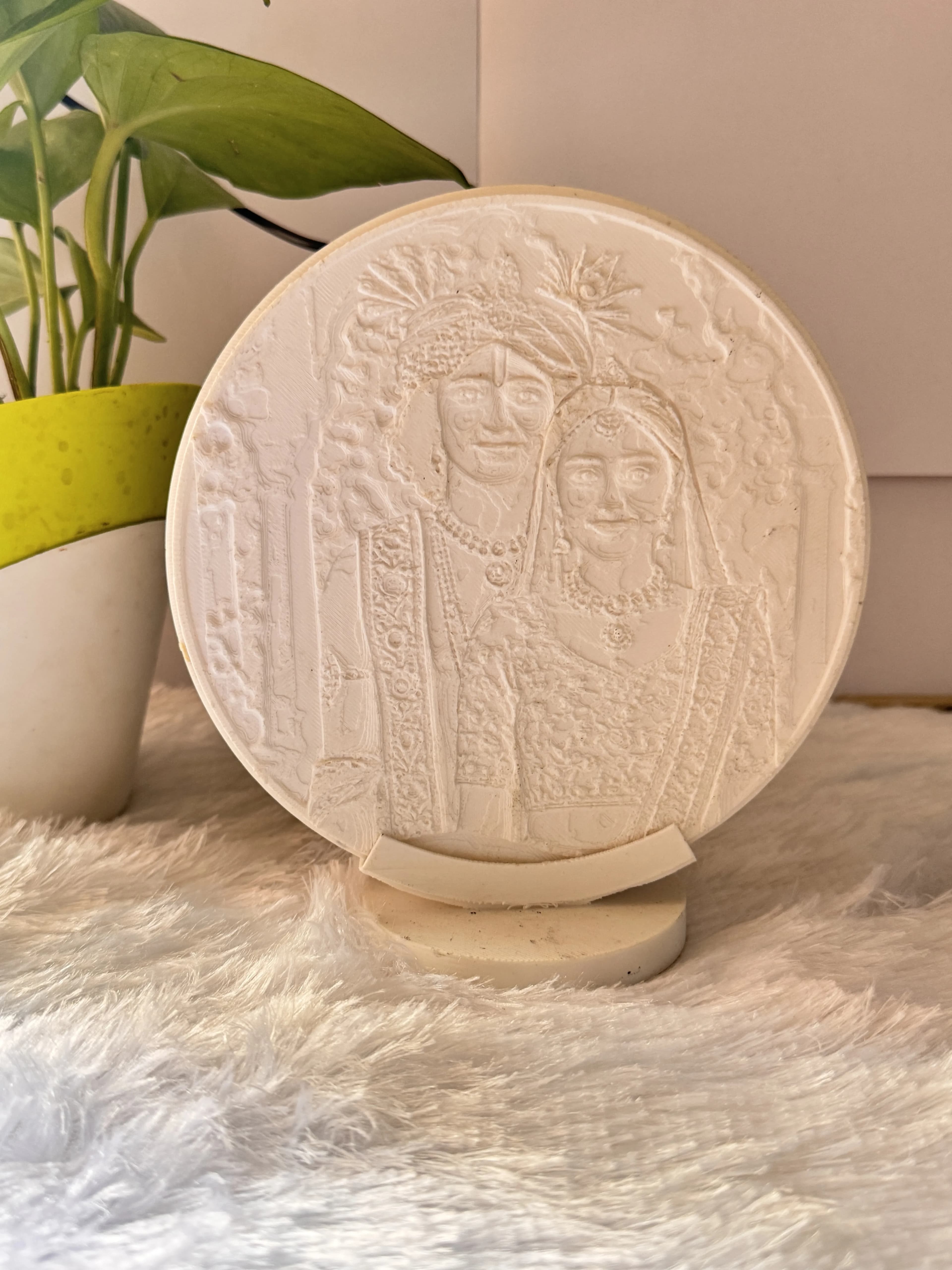 Round Lithophane Lamp 2