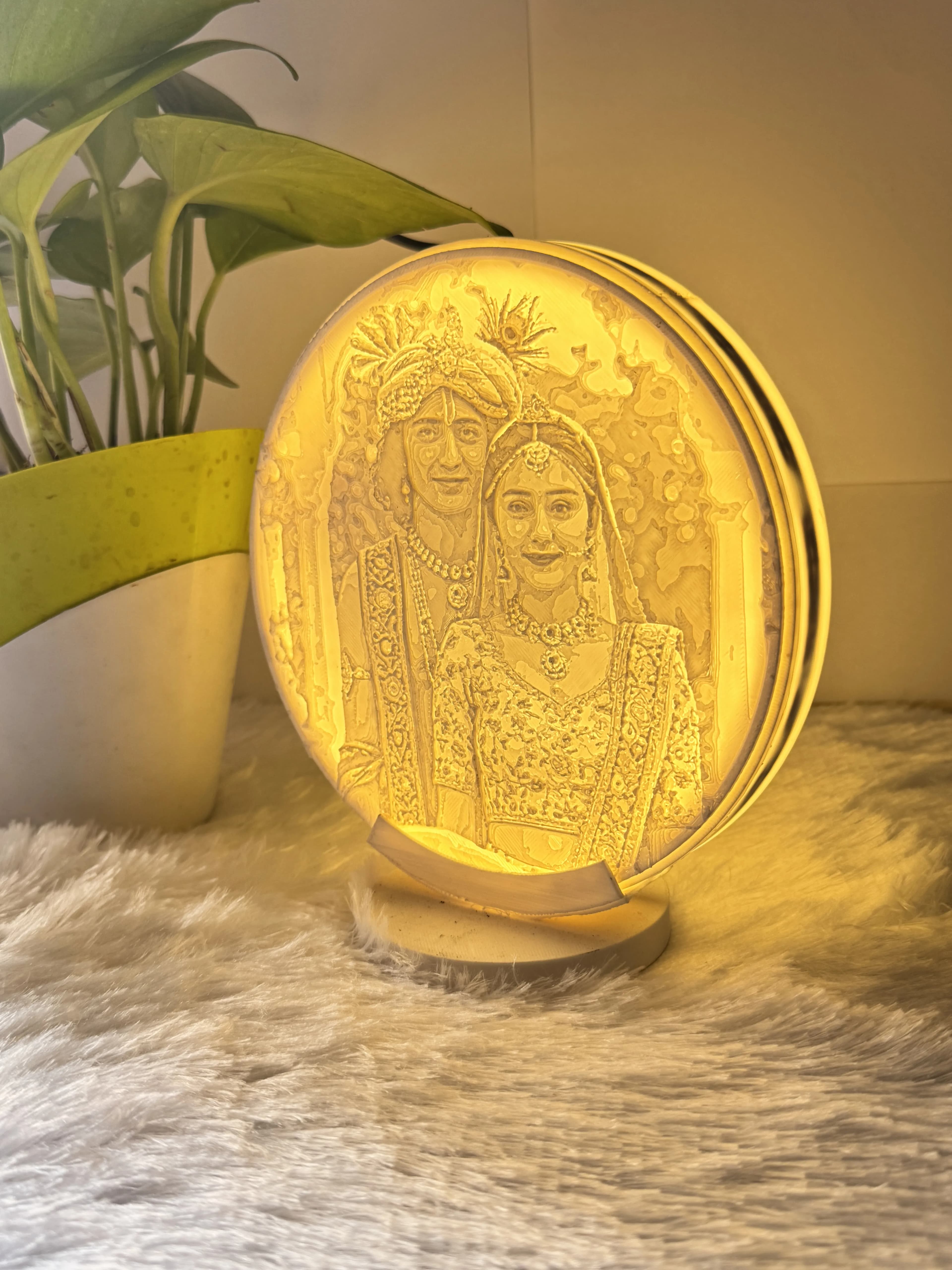 Round Lithophane Lamp 5